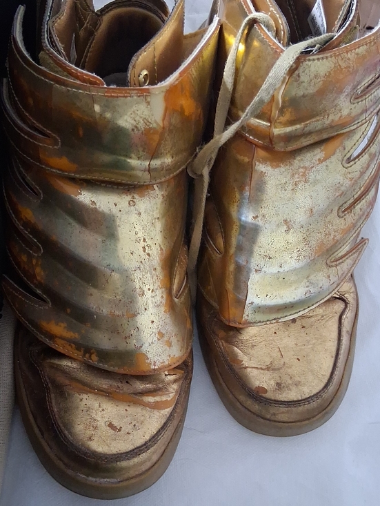 Jeremy Scott x Adidas Other - Jeremy Scott 3.0 Gold High-Top Sneakers